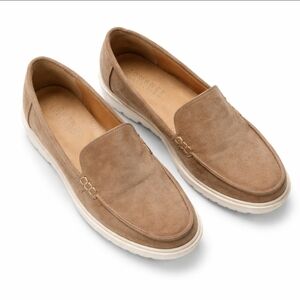 Journee Collection Tan Mens Faux Suede Casual Slip On Loafers Sz 9.5